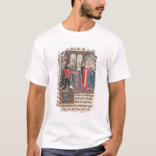Camiseta O Casamento de Philippe Auguste King da França (Frente)