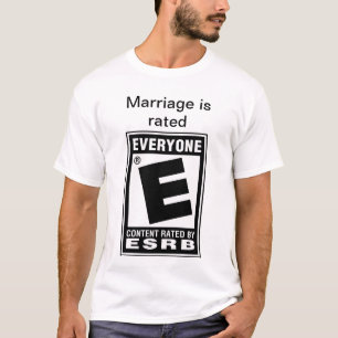 Camiseta O casamento é classificado como E para todos