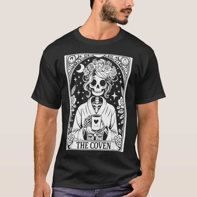 Camiseta O casamento esqueleto da coven despedida de soltei (Frente)