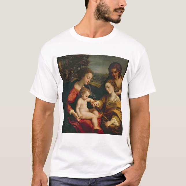 Camiseta O casamento místico de St. Catherine de (Frente)