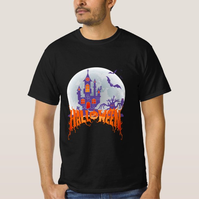 Camiseta O Castelo de Halloween (Frente)
