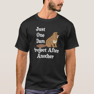 Camiseta O Castor Engraçado Deu Um Projeto De Barragem Depo