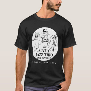 Camiseta O Cat 3 Jazz Trio Ao Vivo Esta Noite No Litterbox