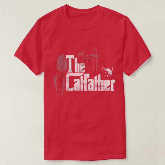 Camiseta O Catdad, Engraçado Pai de Gato Presente  (Frente do Design)