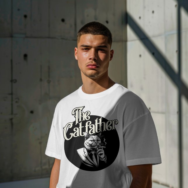 Camiseta O Catdad.. Gato Engraçado... (Criador carregado)