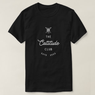 Camiseta O Catitude Club - Amante de Gatos Elegantes