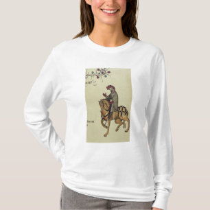 Camiseta O cavaleiro, detalhe do fac-símile de