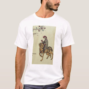 Camiseta O cavaleiro, detalhe do fac-símile de