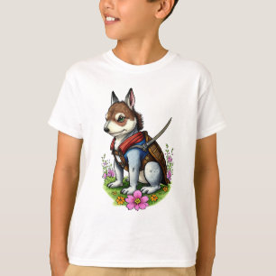Camiseta O Cavaleiro do Cachorro   Arte AI