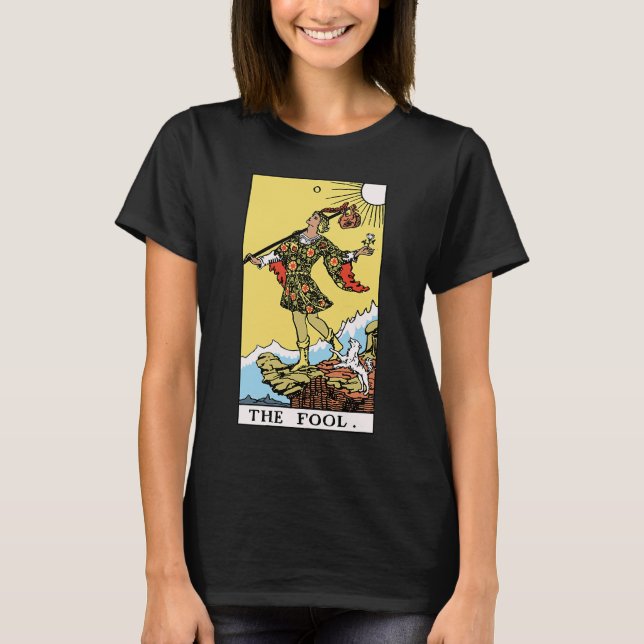 Camiseta O Cavaleiro do Tarot Fool (Frente)