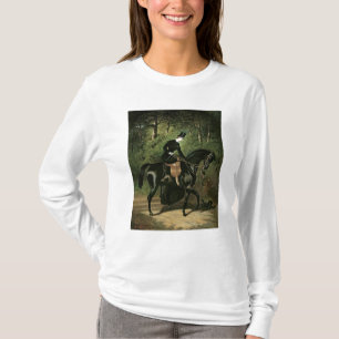 Camiseta O cavaleiro Kipler em sua égua preta