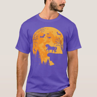 Camiseta O Cavalo Adora Cavalo Engraçado E O Halloween Da L