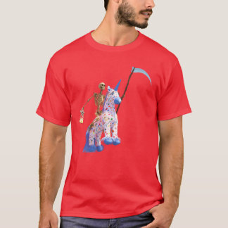 Camiseta O cavalo assustador do criador engraçado