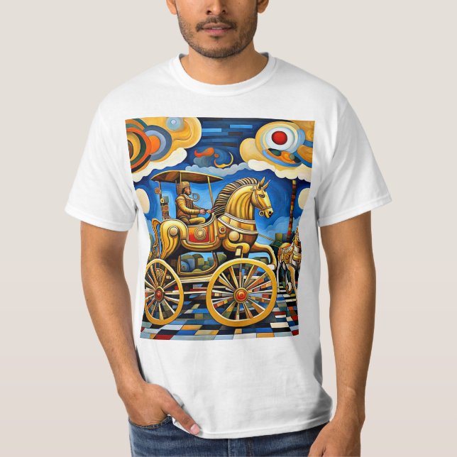 Camiseta O Cavalo Brinquedo Gigante (Frente)