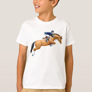 Camiseta O cavalo da ligação em ponte da mostra da baía