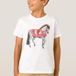 Camiseta O cavalo da parada do dia dos namorados caçoa o