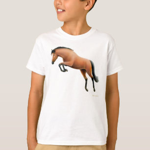 Camiseta O cavalo de baía de salto caçoa o t-shirt