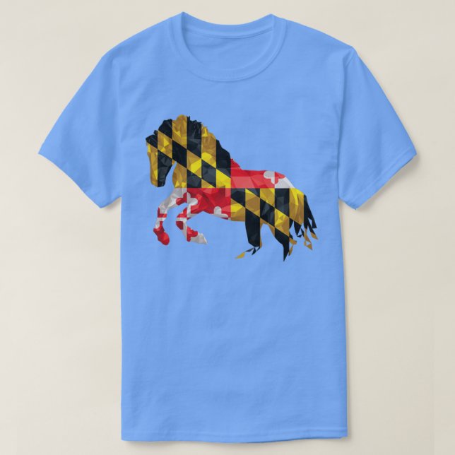Camiseta O Cavalo de Maryland (Frente do Design)