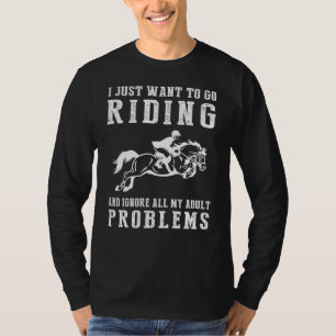 Camiseta O Cavalo Fugindo Para O Tee Adulto!