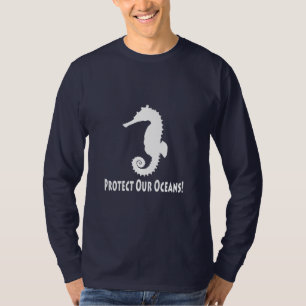 Camiseta O cavalo marinho protege nossos oceanos