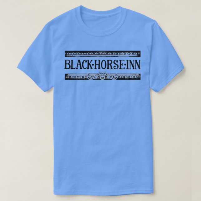 Camiseta O CAVALO NEGRO no Crescente 1 (Frente do Design)