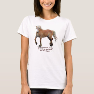 Camiseta O cavalo & os cavalos belgas de esboço do Palomin