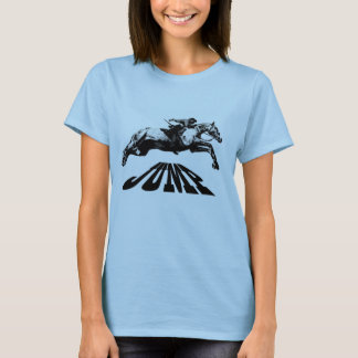 Camiseta O cavalo que salta o t-shirt equestre