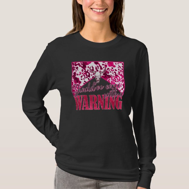 Camiseta O Caveira de Touro de Cobalho Ocidental deveria te (Frente)