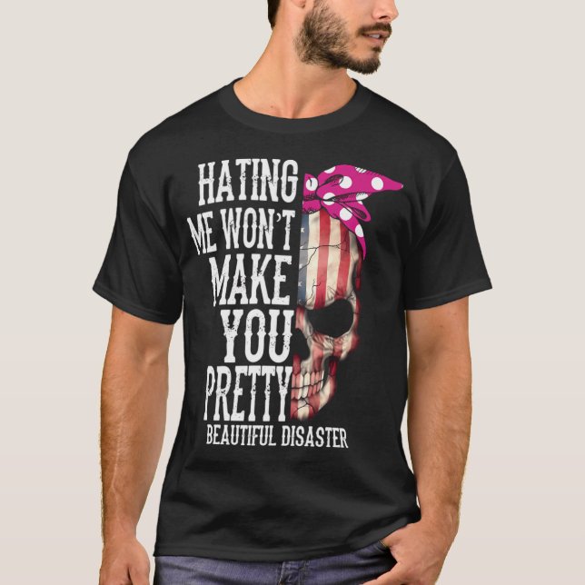 Camiseta O Caveira Me Odiando Não Vai Fazer Você Bonito Ess (Frente)