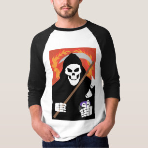 Camiseta O Ceifador - Capa Raglan T-Shirt