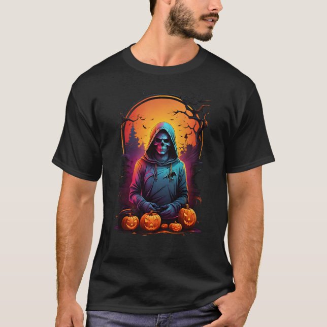 Camiseta O Ceifador Hooded do Halloween (Frente)