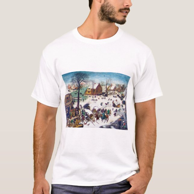 Camiseta O Censo de Belém, Pieter Bruegel (Frente)