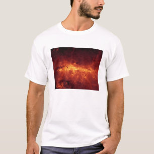 Camiseta O centro da Via Láctea aglow com poeira