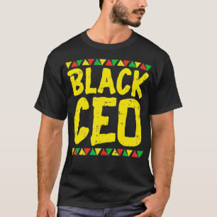 Camiseta O CEO Negro Kente Pride Afro-Americano