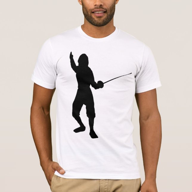 Camiseta o cerca-jogo, swordplay, skate, esporte, gym, (Frente)