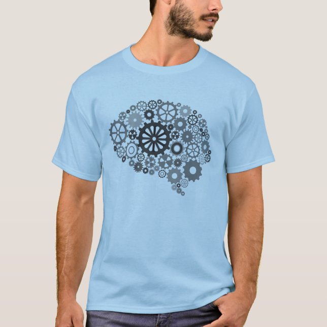 Camiseta O cérebro alinha o t-shirt (Frente)