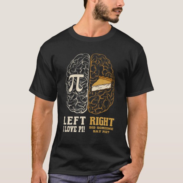 Camiseta O Cérebro Esquerdo Direito do Cérebro Presente O E (Frente)