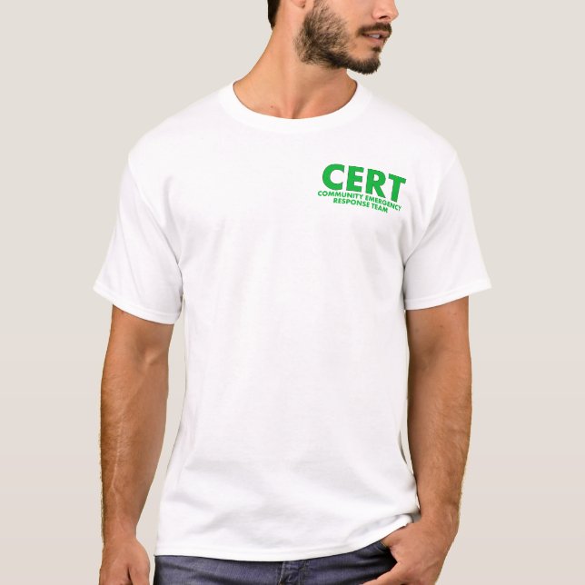 Camiseta O CERT T-Camisa-personaliza (Frente)