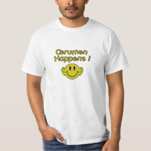 Camiseta o cerumen acontece