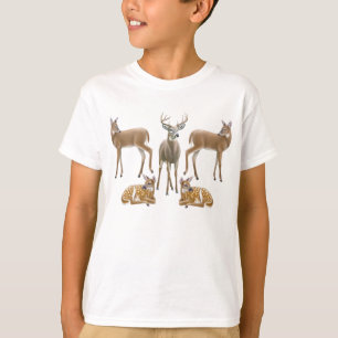 Camiseta O cervo de Whitetail caçoa o t-shirt