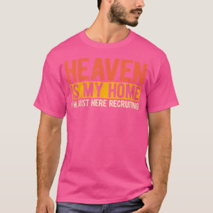 Camiseta O Céu É Meu Jesus Religioso Cristão Em Casa
