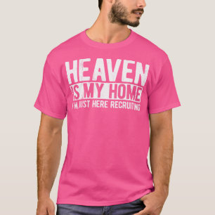 Camiseta O Céu É Meu Jesus Religioso Cristão Em Casa