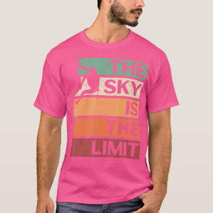 Camiseta O Céu É O Limit Rock Escalbing Mountaineer Hik