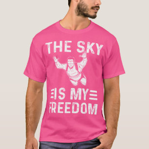 Camiseta O Céu É O Meu Paraquedismo De Playground