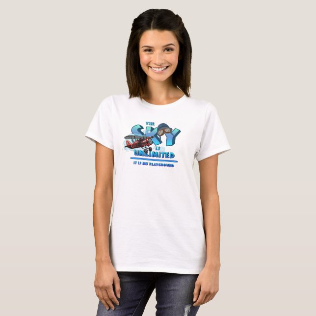 Camiseta O Céu é o meu Playground | Mulheres (Frente Completa)