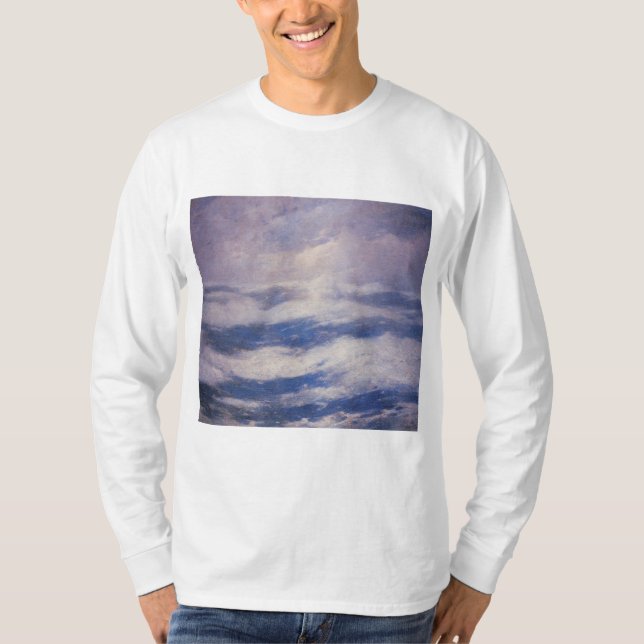 Camiseta O céu e o oceano (por Emil Carlsen) (Frente)