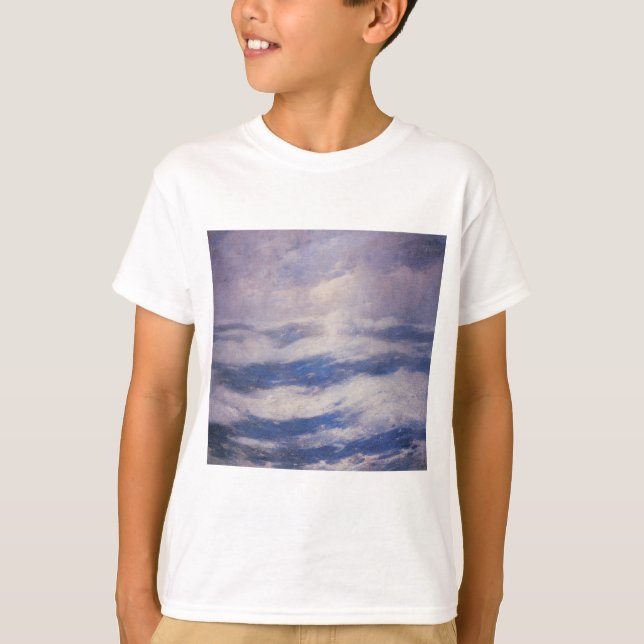 Camiseta O céu e o oceano (por Emil Carlsen) (Frente)