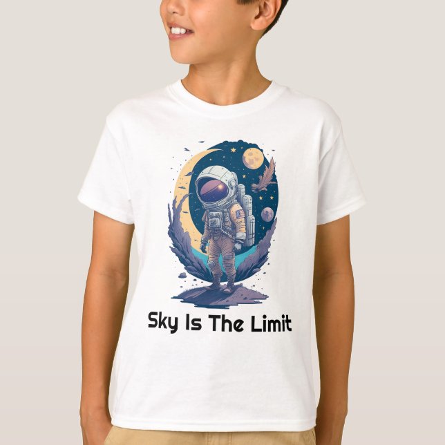 Camiseta O céu é o presente perfeito para o adstrônomo-limi (Frente)