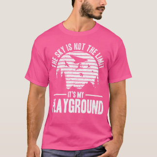 Camiseta O Céu Não É O Limite É Meu Playground - Voar