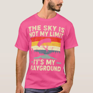 Camiseta O Céu Não É O Meu Limite É O Meu Skydivi De Campan